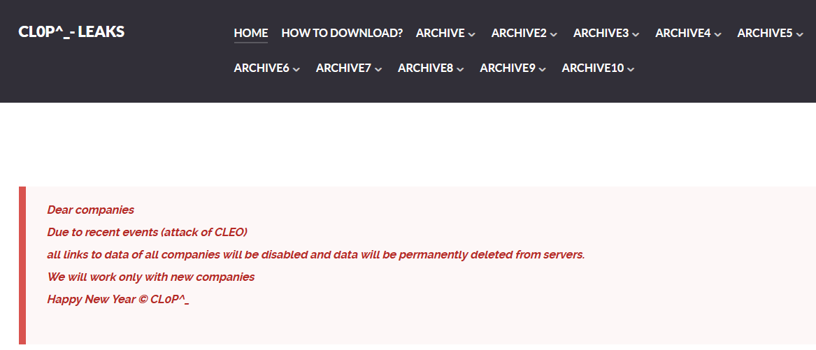 All old links will be removed and data deleted