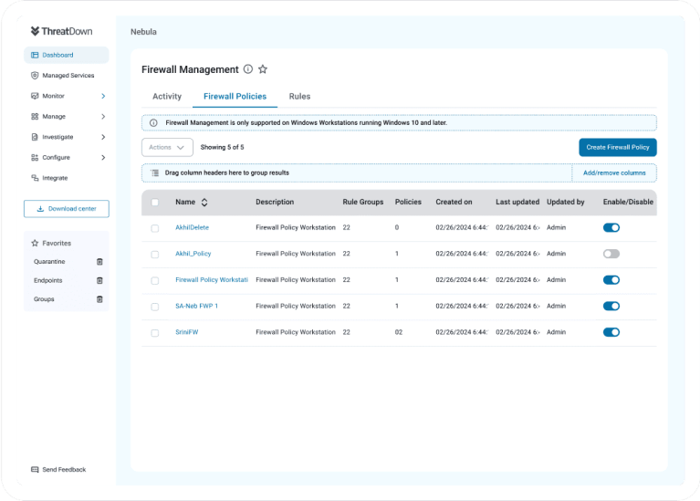 Firewall Management for MSPs & Mid-Market | ThreatDown